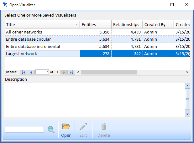 Open Largest Network Diagram