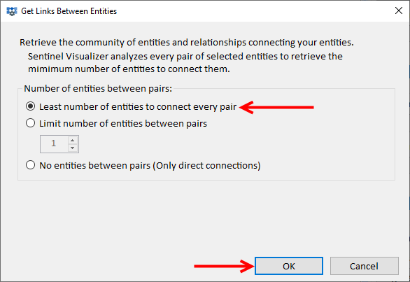 Get Links Between Entities Dialog