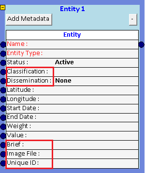 New Entity Columns to import